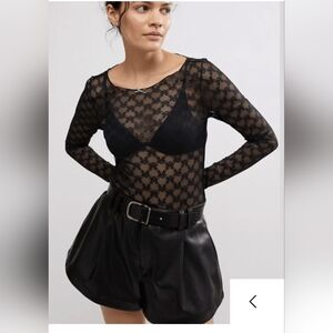 NWT Free People From Me To You Long Sleeve Top